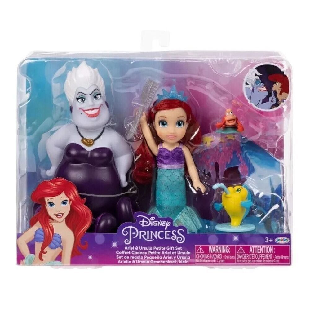 Disney Princess The Little Mermaid Ariel and Ursula 6 inch Fashion Doll Gift Set